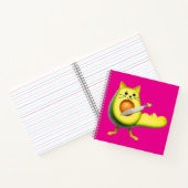 Avocado Cat Kitty Notizblock (Innenseite)