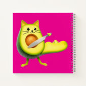 Avocado Cat Kitty Notizblock (Rückseite)