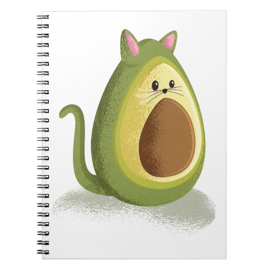 Avocado Cat Notizblock (Vorderseite)