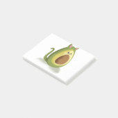 Avocado Cat Post-it Klebezettel (angewinkelt)