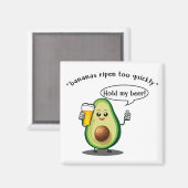 Avocado Challenge Magnet (Vorderseite/Rückseite)