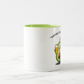 Avocado Challenge Zweifarbige Tasse (Mittel)