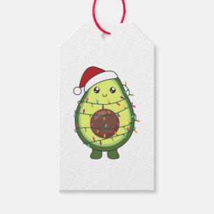Avocado Christmas Lights Funny Avocados Geschenkanhänger