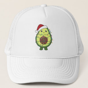 Avocado Christmas Lights Funny Avocados Truckerkappe