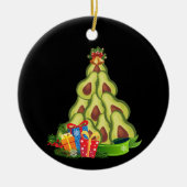Avocado Christmas Tree - Avocado Lover Keramik Ornament (Vorne)