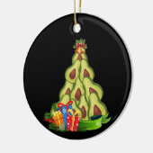 Avocado Christmas Tree - Avocado Lover Keramik Ornament (Links)