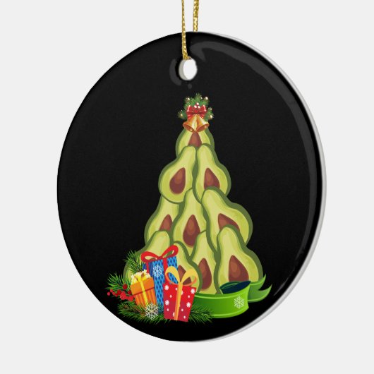 Avocado Christmas Tree - Avocado Lover Keramik Ornament (Links)