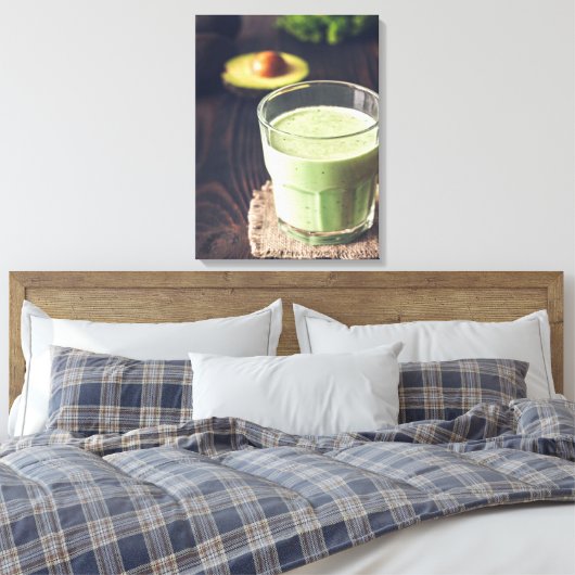 Avocado Coconut Smoothie | Lover-Geschenk Leinwanddruck (Insitu (Schlafzimmer))