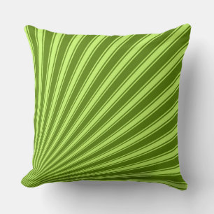 Avocado Color Stripe Funky Muster Kissen