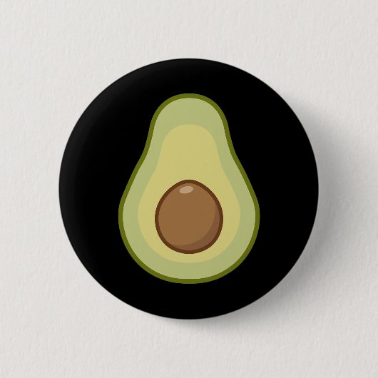 Avocado Costume - Halloween Vegan Button (Vorderseite)