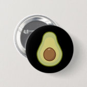 Avocado Costume - Halloween Vegan Button (Vorne & Hinten)