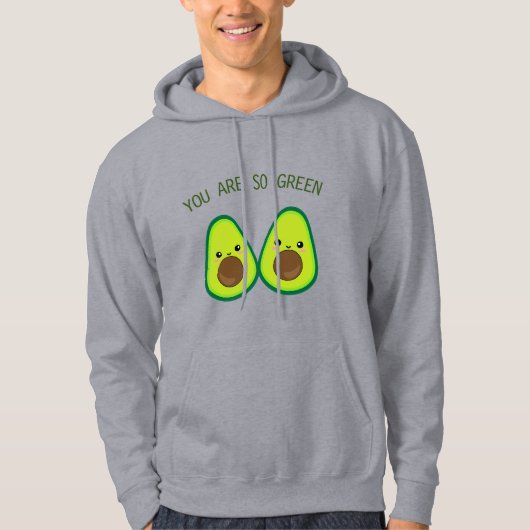 Avocado Couple Sie sind so grün Mens Hoodie (Vorderseite)