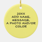 Avocado Couple w Sombreros Keramik Ornament (Hinten)