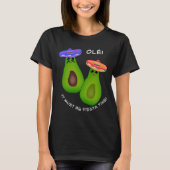 Avocado Couple w Sombreros T-Shirt (Vorderseite)