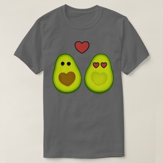 Avocado Couples Liebe Pocket T-Shirt (Design vorne)