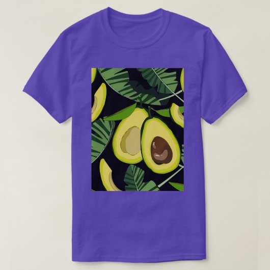 Avocado Custom Floral T-Shirt (Design vorne)
