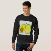 avocado cute pattern  ilustration sweatshirt (Vorne ganz)