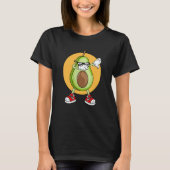 Avocado Dabbing Cool with Sunglasses Fruit 1 T-Shirt (Vorderseite)