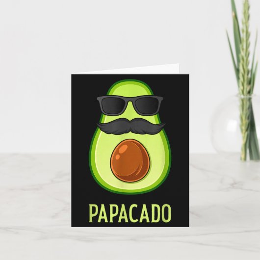 Avocado Dad Papacado Funny Daddy Father Avocado  Karte (Vorderseite)