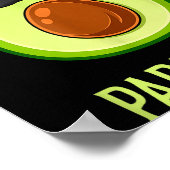 Avocado Dad Papacado Funny Daddy Father Avocado Poster (Ecke)