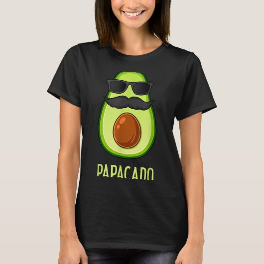 Avocado Dad Papacado Funny Daddy Father Avocado  T-Shirt (Vorderseite)