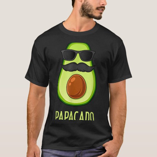 Avocado Dad Papacado Funny Daddy Father Avocado  T-Shirt (Vorderseite)