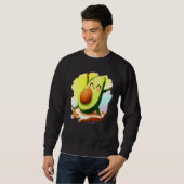Avocado Dancing on Toast Cute Avocado Bread Foodie Sweatshirt (Vorne ganz)