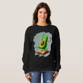 Avocado Dancing on Toast Cute Avocado Bread Foodie Sweatshirt (Vorne ganz)