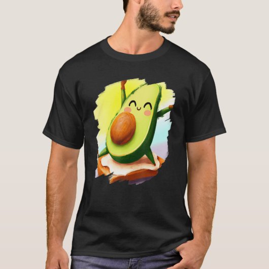 Avocado Dancing on Toast Cute Avocado Bread Foodie T-Shirt (Vorderseite)