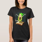 Avocado Dancing on Toast Cute Avocado Bread Foodie T-Shirt (Vorderseite)