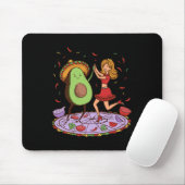 Avocado Dancing Salsa Cinco De Mayo Mexican Avocad Mousepad (Mit Mouse)