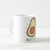 Avocado Delight � Süße Tier Art Kaffeetasse (Vorderseite Links)