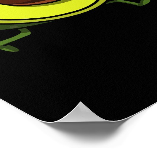 Avocado der gute feine Vegane Witz Poster (Ecke)