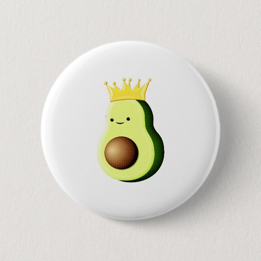 Avocado der König aller Früchte Button (Vorderseite)