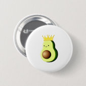 Avocado der König aller Früchte Button (Vorne & Hinten)