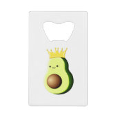 Avocado der König aller Früchte Geldbeutel Flaschenöffner (Vorderseite)