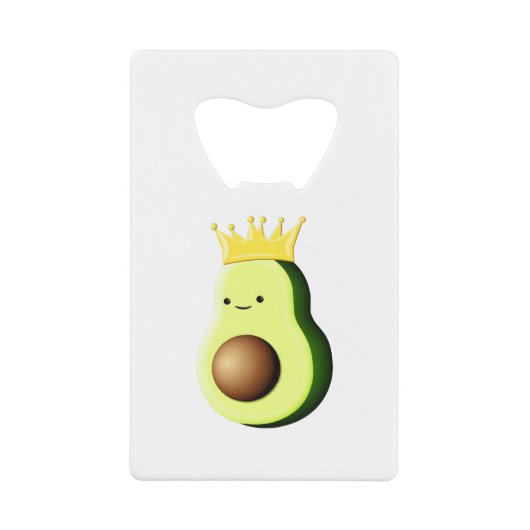 Avocado der König aller Früchte Geldbeutel Flaschenöffner (Vorderseite)