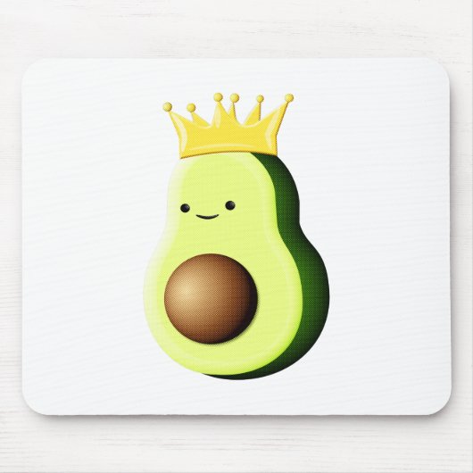 Avocado der König aller Früchte Mousepad (Vorne)