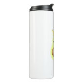 Avocado der König aller Früchte Thermosbecher (Nach links gedreht)