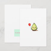 Avocado-Design, Avocado-Thema Dankeskarte (Vorne/Hinten)