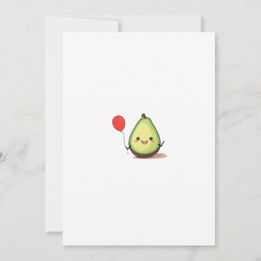 Avocado-Design, Avocado-Thema Einladung (Vorderseite)