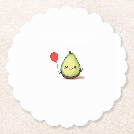 Avocado-Design, Avocado-Thema Untersetzer (Vorderseite)