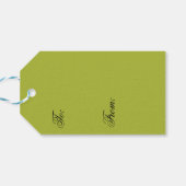 Avocado Design Druckgeschenk-Tag Geschenkanhänger (Rückseite Horizontal)