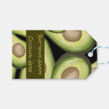 Avocado Design Druckgeschenk-Tag
