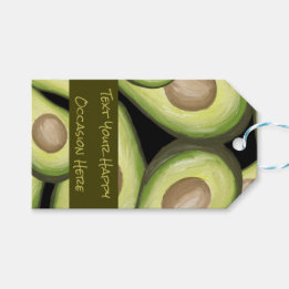 Avocado Design Druckgeschenk-Tag Geschenkanhänger