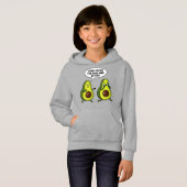 Avocado die gute Art des fetten lustigen veganen Hoodie (Vorne ganz)