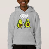 Avocado die gute Art des fetten lustigen veganen Hoodie (Vorderseite)