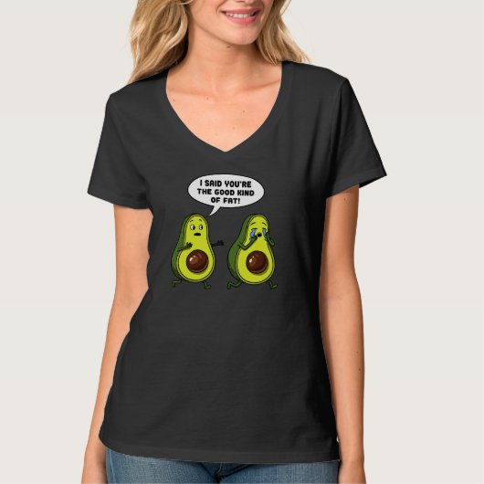 Avocado die gute Art des fetten lustigen veganen T-Shirt (Vorderseite)