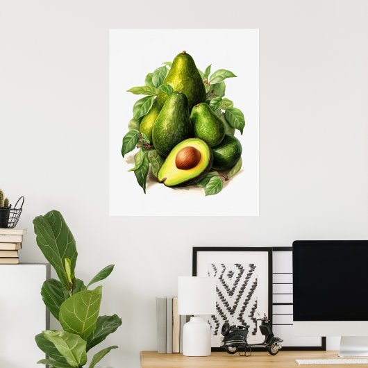 AVOCADO druckbar Poster (Heimbüro)