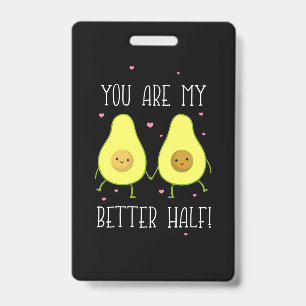Avocado, du bist meine bessere Hälfte Ausweis